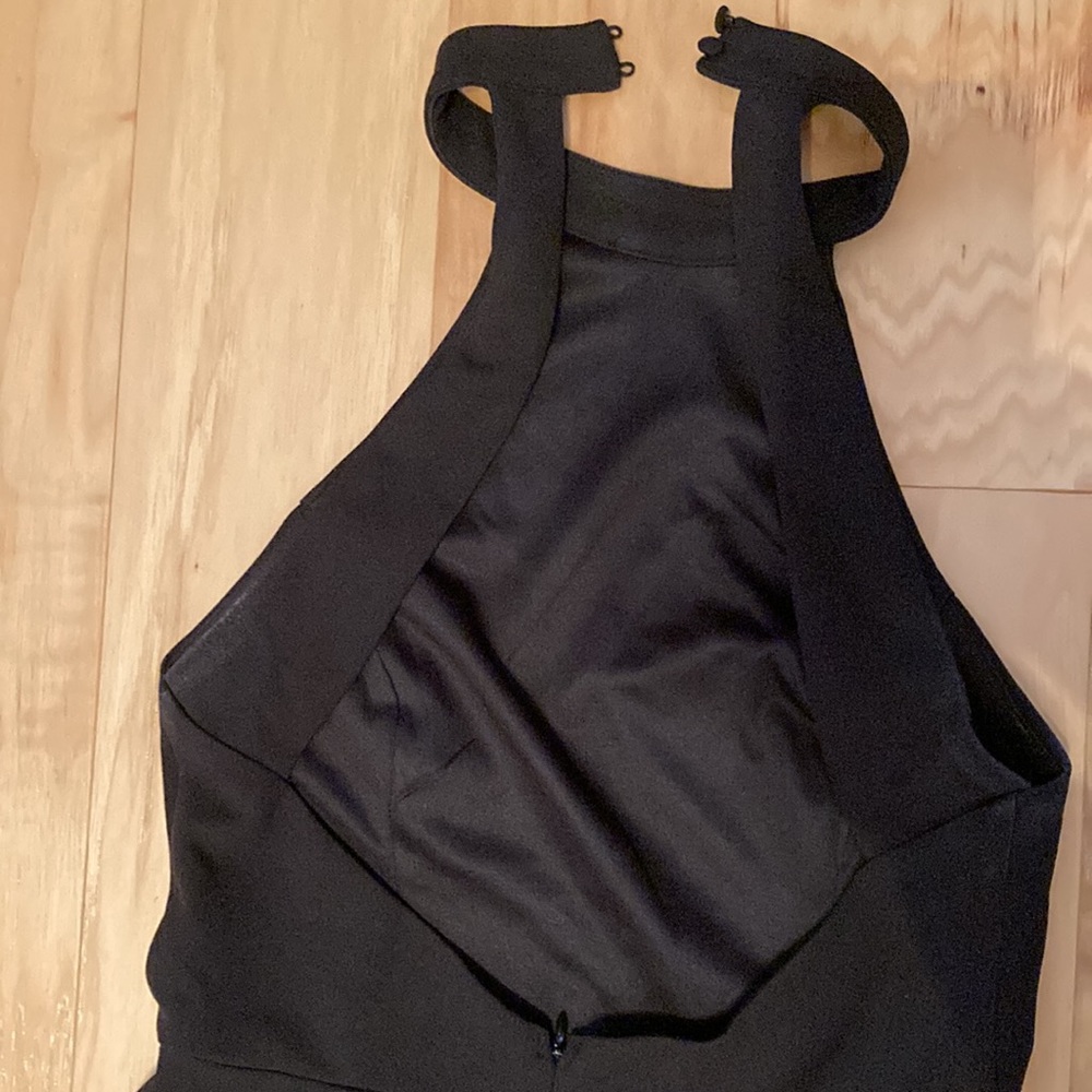 Lulus black halter top gown dress SZ small - Picture 4 of 5